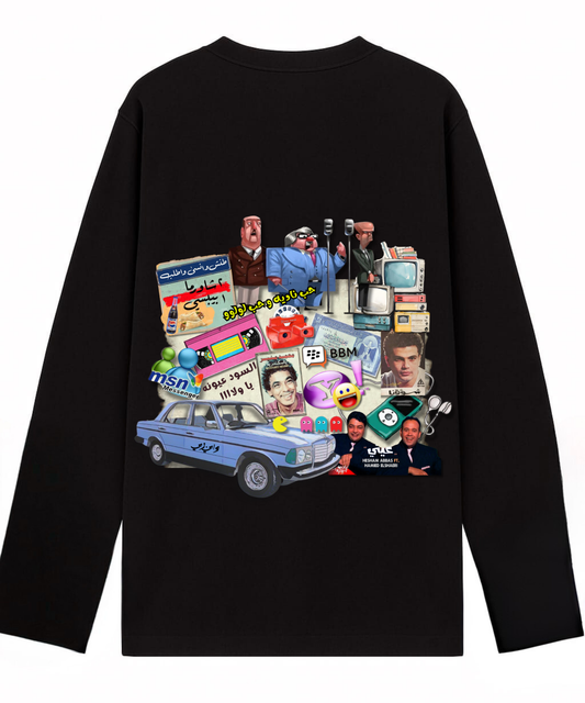 "GEN-Y" BLACK TEE LONG SLEEVES