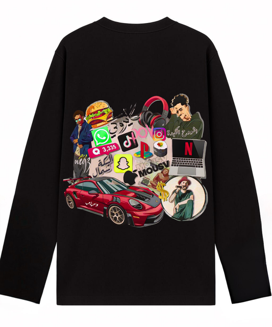 GEN-Z BLACK TEE LONG SLEEVES